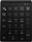 Resim Agoodshop 27 Tuş Bluetooth Kablosuz Sayısal Tuş Takımı - Siyah 