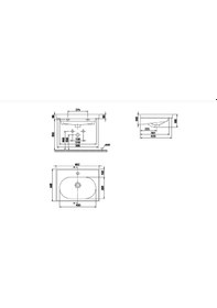 Resim Turkuaz Blue Lavabo 60 x 45 CM 