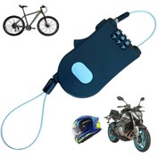 Resim Doruk Home Şifreli Çelik Halatlı Scooter Motosiklet Kask Ve Bisiklet Kilidi 8430846aj 