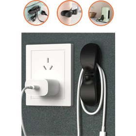 Resim Hanedanev 2 Adet Kendinden Yapışkanlı Kablo Koruyucu Toplayıcı Düzenleyici Kablo Organizeri Toplarlayıcı Sargı 