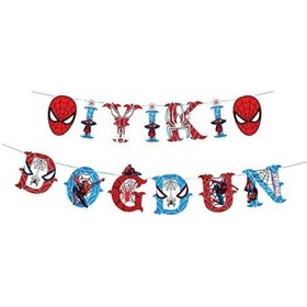 Resim Örümcek Adam Karakterli İyi Ki Doğdun Banner Tüm Yaşlar 