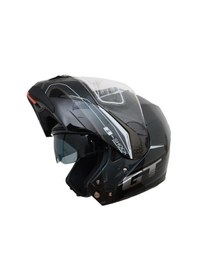 Resim Beon B700 B-Shock Çene Açılır Vizörlü Kask Gri - Siyah 