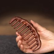 Resim Ahşap Masaj Tarağı, Geniş Dişli, 360° Açısal Olmayan, Baş Derisi Masaj Aleti, Dalgalı Ay Tasarımı, Basınç Giderici, Ev Sağlığı ve Zindeliği, Manuel Baş Masaj Cihazı, Tüm Vücut Kullanımı 