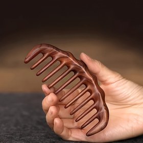 Resim Ahşap Masaj Tarağı, Geniş Dişli, 360° Açısal Olmayan, Baş Derisi Masaj Aleti, Dalgalı Ay Tasarımı, Basınç Giderici, Ev Sağlığı ve Zindeliği, Manuel Baş Masaj Cihazı, Tüm Vücut Kullanımı 