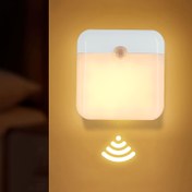 Resim 1 adet Shenzhi Tech USB Type-C Şarj Edilebilir Hareket Sensörlü LED Gece Lambası - Kablosuz, Kompakt, Ayarlanabilir Parlaklık ile Dolap, Mutfak, Yatak Odası, Garaj için - Kolay Kurulum, Uzun Pil Ömrü 