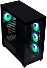 Resim BitFenix CUBE Premium 750W 80+ Bronze Tempered Glass ARGB USB 3.0 Mesh ATX Siyah Kasa 