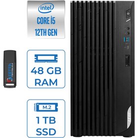 Resim MSI Pro DP180 Intel Core I5 12400 48GB 1tb SSD Intel UHD Grafik Freedos MS422XTRF13 + Zettausbbellek 