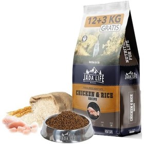 Resim Jadawa Jada Life Tavuklu Yetişkin Kedi Maması 12 KG + 3 KG 