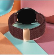 Resim Gaojunshop01 1 Adet Kızıl Nylon Örgü 22mm Akıllı Saat Kayışı Manyetik Samsung Uyumlu Huawei Xiaomi 