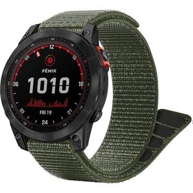 Resim Microsonic Garmin Fenix 5x Kordon Ultrafit Hasırlı Woven 