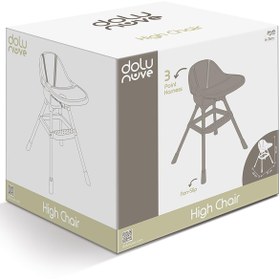 Resim Dolu Nuve Pratik Mama Sandalyesi - Gri - Gri / Standart 