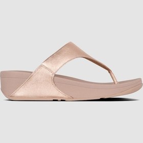 Resim Fitflop Lulu I88 Hakiki Deri Rose Gold Kadın Parmak Arası Terlik Rose Gold 