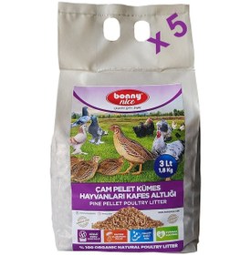 Resim Bonnynice Bıldırcın Güvercin Süs Tavukları Kafes Altlığı 3 L x 5 