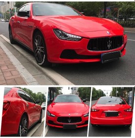 Resim Kırmızı Renk Dayanıklı Araç Motor Mobilya Folyosu 126cm X 200 Cm 