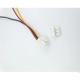 Resim Sanec 3,96mm Kilitli 3 Pin Kablolu Konnektör Takım 10cm - 1,00mm - Çift Taraflı 