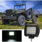 Resim Sant Kuee Kamyon Pikap Için 4 Inç Far LED Çalışma Işığı Çubuğu 4WD Off Road Atv Suv Oto Utv Aksesuarları (2 Paket) (Yurt Dışından) 