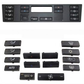 Resim BMW E39 5 Serisi M5 X5 E53 İçin Klima Düğme Tuş Takımı 14 Parça Set 
