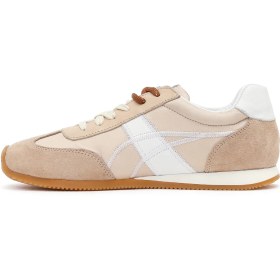 Resim Derimod Kadın Bej Bağcıklı Deri Sneaker 26PFD220914 