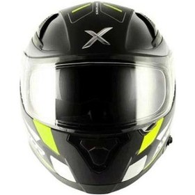 Resim Axor Apex Turbine Kapalı Kask Neon Sarı Siyah 