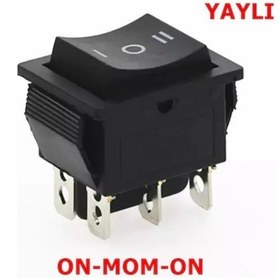 Resim Geniş Işıksız Anahtar (On)-Off-(On) 6P Yaylı Ic-110 1 Adet 