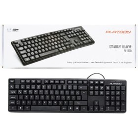 Resim Genel Markalar Platoon Pl-070 Kablolu Standart Usb Klavye Türkçe Q - KL-40 