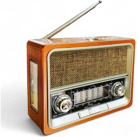 Resim Ahşap Radyo, Güneş Enerjili, Bluetooth, Usb, Sd, Aux, Fm, Fenerli, Nostaljik Tasarım 