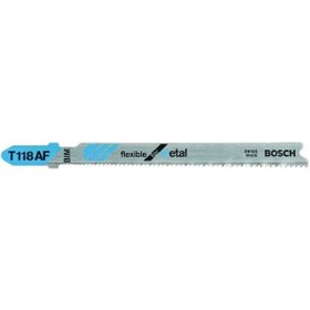 Resim Bosch T 118 AF Flexible For Metal Dekupaj Testeresi Bıçağı 5'Li - 2608634505 