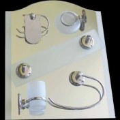 Resim Banyo Ayna Seti 43x53 cm 6 Parça Model 245 