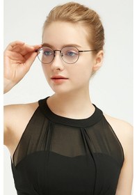 Resim Siyah Retro Yuvarlak Dinlendirici Bilgisayar Ekran Gözlüğü 