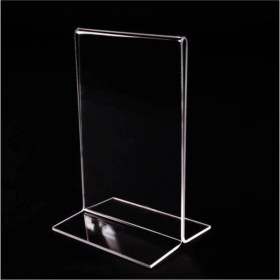 Resim EC Shop Krcdisplay Masaüstü T Tipi Dikey Pleksi Föylük Broşürlük Fiyatlık A4 21 x 30 cm 