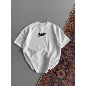 Resim Nemere Baskılı Oversize T-Shirt - Beyaz 