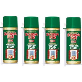 Resim 4 Ad Somafix 300 ML Poliüretan Köpük Iç Çelik Kapı Pencere 