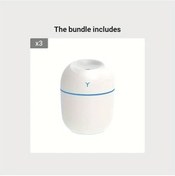 Resim Cloud011 Beyaz 3 Usb Ultrasonik Yağ Difüzörü Nemlendirici Aromaterapi Makinesi Geniş Spreylü 