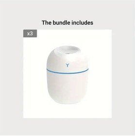 Resim Gaojunshop01 Beyaz 3 Ultrasonik Yağ Difüzörü, Nemlendirici Aromaterapi Makinesi, Usb Ev Tipi 