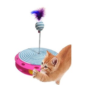 Resim Tineke Tek Katlı Eğlenceli Kedi Oyuncağı ve Tırmalama Tahtası 