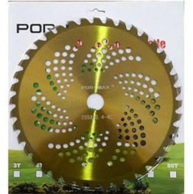 Resim Pormak Pormax Benzinli Tırpan Elmas Daire 40 Diş Sarı 