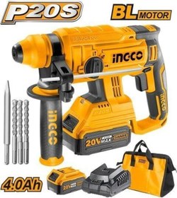 Resim Ingco Li-ion Akülü Kırıcı Delici 1.5j 20v 4.0ah 