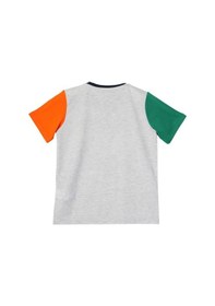 Resim United Colors Of Benetton Erkek Çocuk Gri Melanj T-shirt Bnt-b21374 Çok Renkli 