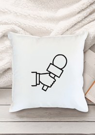 Resim Yaprak Hediyelik Gazeteciler Ve Basın Bayramı Tasarımlı Yastık 