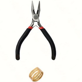 Resim 2 adet/1 adet DIY El Yapımı Pense, 1 Adet Altın Yüzük ve 1 Adet Altın Yüzük Çeşitli Takı Aksesuarları Yapmak ve Onarmak İçin Kullanılabilir 