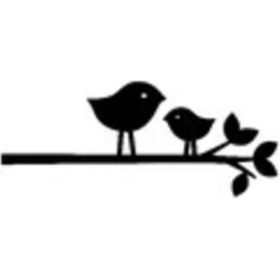 Resim Karikatür Kuşlar Yapışkan Arma Araç&motor&dekor 18 x 8 cm 