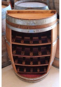 Resim Masifart Şarap Fıçısı Şaraplık Çıtalı 