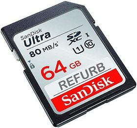 Resim SanDisk Ultra 64 GB SDXC 80Â MB/SEK, Sınıf 10 Hafıza Kartı FFP (Internalumbilt) 