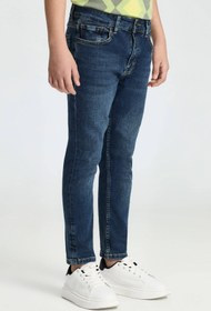 Resim Hemington Lacivert Taşlanmış Denim Çocuk Pantolon 