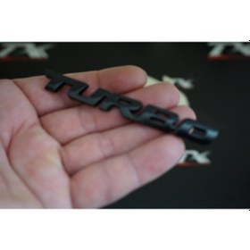 Resim Subaru Turbo Bagaj Siyah Metal 3m 3d Bagaj Yazı Logo K 