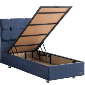 Resim Marta İkili Set, Marta Tek Kişilik Baza Başlık Seti - Lacivert 120 x 200 