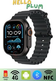 Resim GoMarkt Haino Teko FG-7 5G Android Akıllı Saat Sim Kartlı Wifi Özellikli Kameralı Akıllı Saat 49MM 