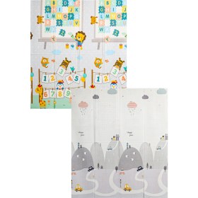 Resim Elfobaby Pretty Numbers - Katlanabilir - Extra Large - Çift Yönlü - Oyun Halısı ve Matı 160X180X1 (Taşıma Çantası ) 