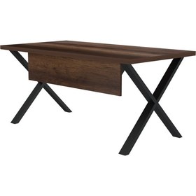 Resim Brillo x Masa 160CM Ev-Ofis Çalışma Masası - Barok Ceviz 