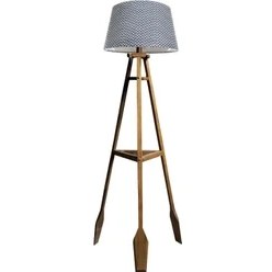 Resim Ağaç Ustası Remi 3 Ayaklı Tripod Lambader Naturel Ahşap Köşe Lambası Abajur Avize Aydınlatma Ahşap Siyah Ağaç Country Dekor Lamba Aplik Masif Doğal 